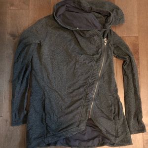 Lululemon cowlneck gray jacket